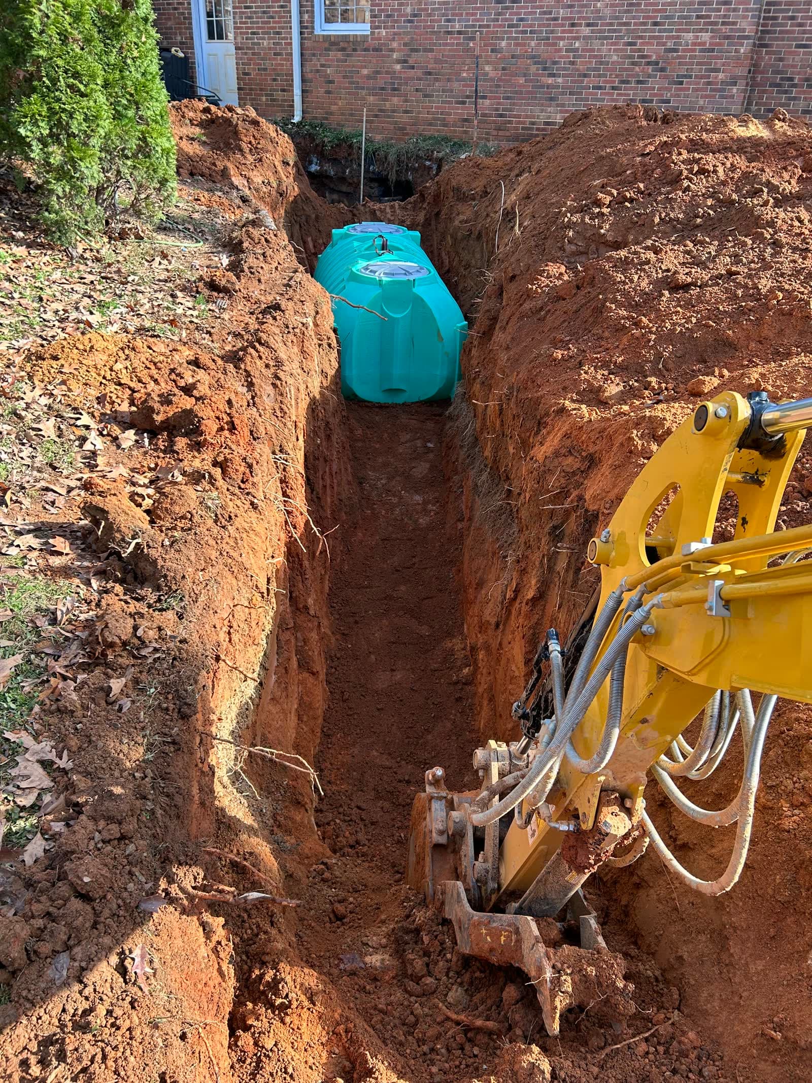 Septic tank installation